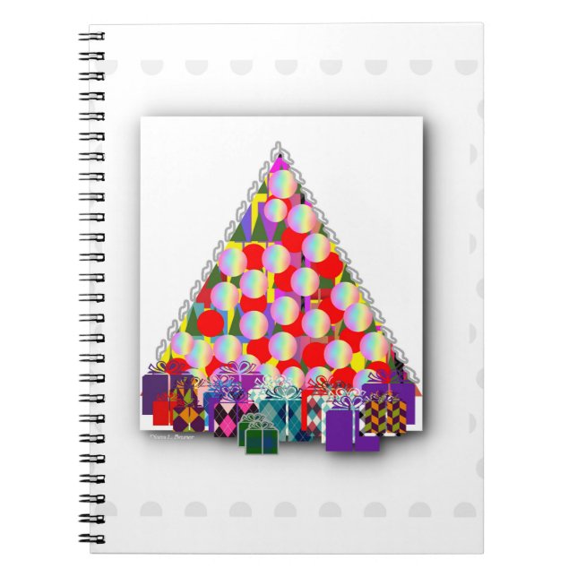 CARNET ARBRE DE NOËL AVEC PRÉSENTS (Devant)