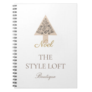 Carnet Arbre de Noël Élégant Noel pour Boutique
