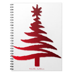 Carnet Arbre de Noël Rouge