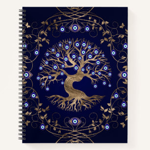 Carnet Arbre de vie OEil mal ornement