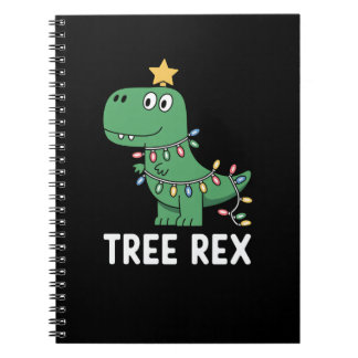 Carnet Arbre Drôle Rex Noël Dinosaure Vacances Blague