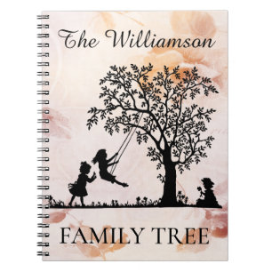 Carnet Arbre généalogique personnalisé vintage de famille