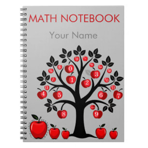 Carnet Arbre mathématique Pomme rouge