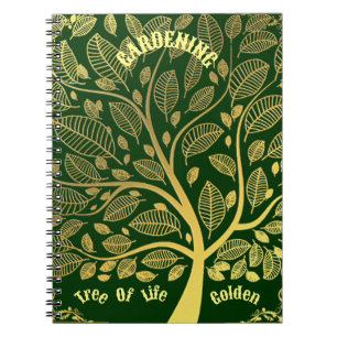 Carnet Arbre Vert Golden De Vie Jardin Verdure