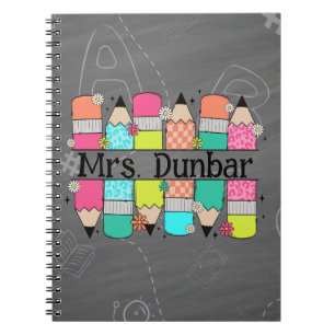 Carnet Arc En Arc-En-Ciel Professeur De Chalkboard Retour