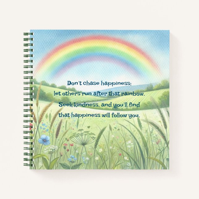 Carnet Arc-en-ciel / Champ et devis (Devant)