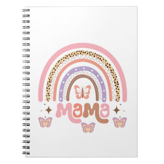 Carnet Arc en ciel de Mama Boho avec papillons
