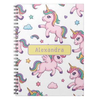 Carnet Arc-en-ciel Licorne Mignonne