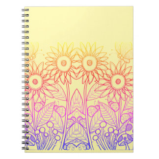 Carnet Arc-en-ciel Ombre Papillon & Ladybugs