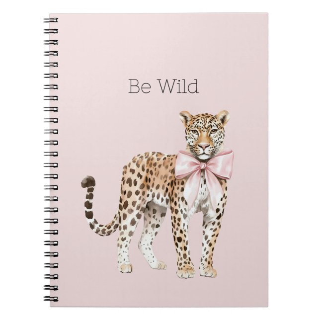 Carnet Arc en ciel sauvage rose   (Devant)