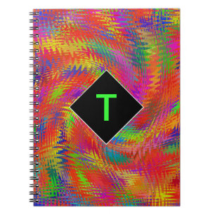 Carnet Arc-en-ciel tissé monogramme