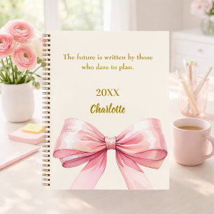 Carnet Arc rose beige crème citation inspirante