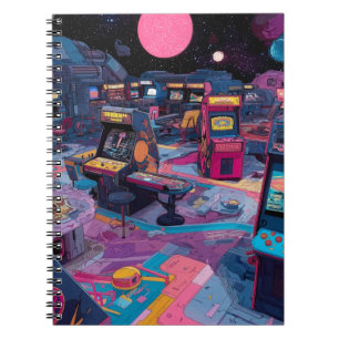 Carnet Arcade Rétro Futuriste dans l'Espace