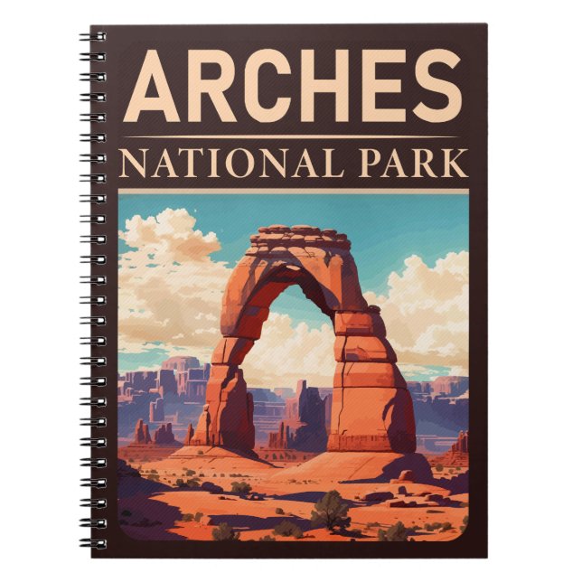 Carnet Arches Parc National Moab Utah Delicate Arch (Devant)