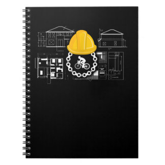 Carnet architecte vélo vélo vélo et d'architecture cadeau