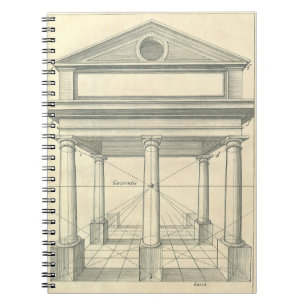 Carnet Architecture Ancienne, Portique Romain avec Colonn