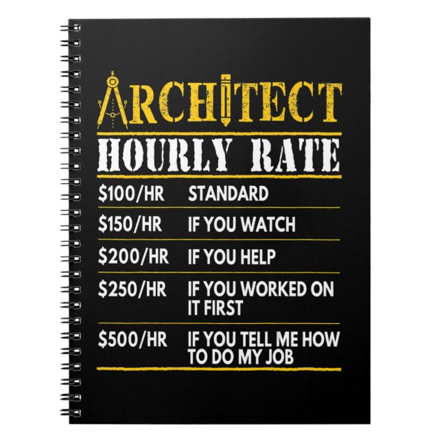 Carnet Architecture de Hourly Rate (Devant)
