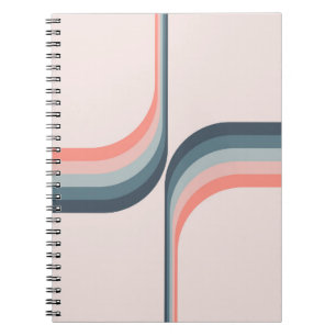 Carnet Arcs colorés de style rétro