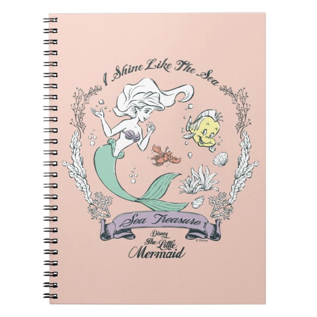Carnet Ariel | Je brille comme la mer (Devant)
