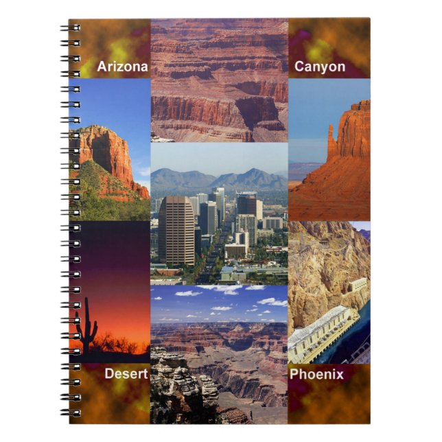 Carnet Arizona Desert Collage (Devant)