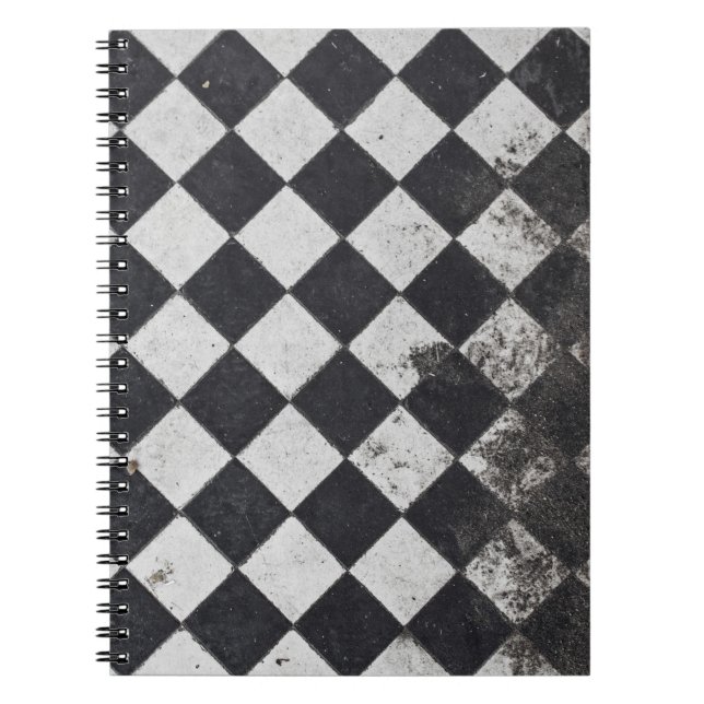 Carnet Arlequin noir et blanc (Devant)