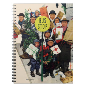 Carnet Arrêt de bus à Noël