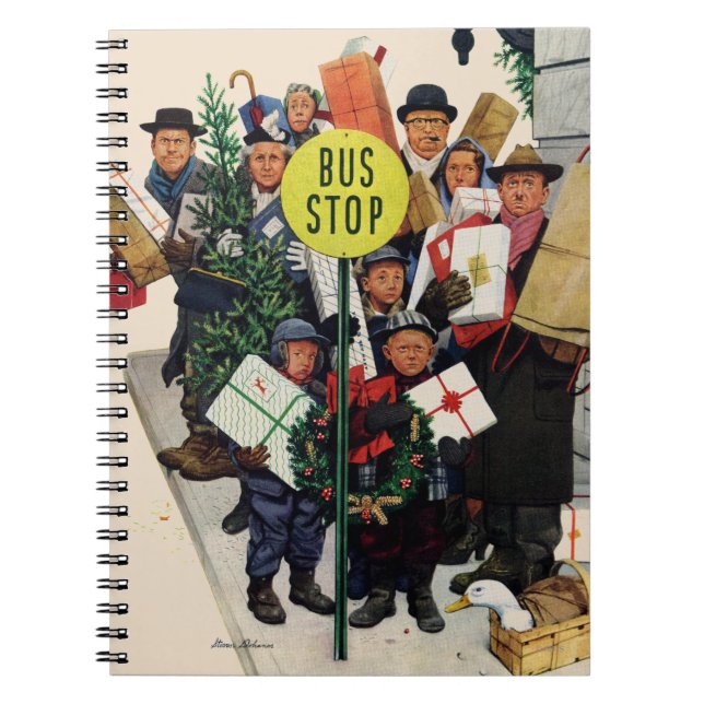 Carnet Arrêt de bus à Noël (Devant)