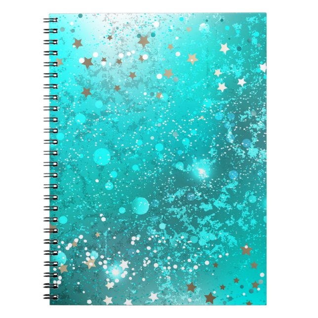 Carnet Arrière - plan à huile Turquoise de la menthe (Devant)