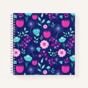 Carnet Arrière - plan à motif floral mignon