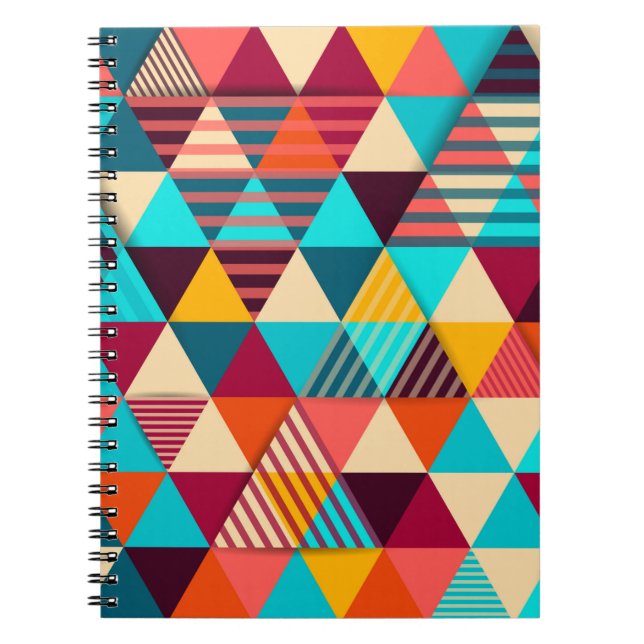 Carnet arrière - plan Abstrait aux formes triangulaires.  (Devant)