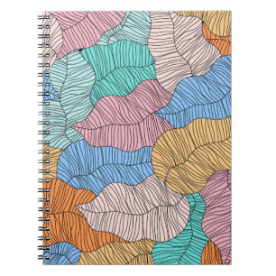 Carnet arrière - plan Abstrait de la peinture à feuilles 