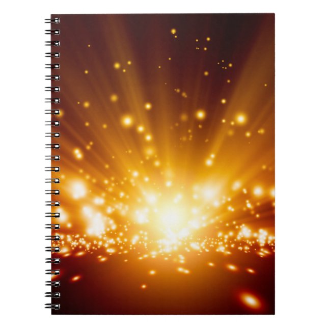 Carnet arrière - plan Abstrait - lumières orange vif, ba (Devant)