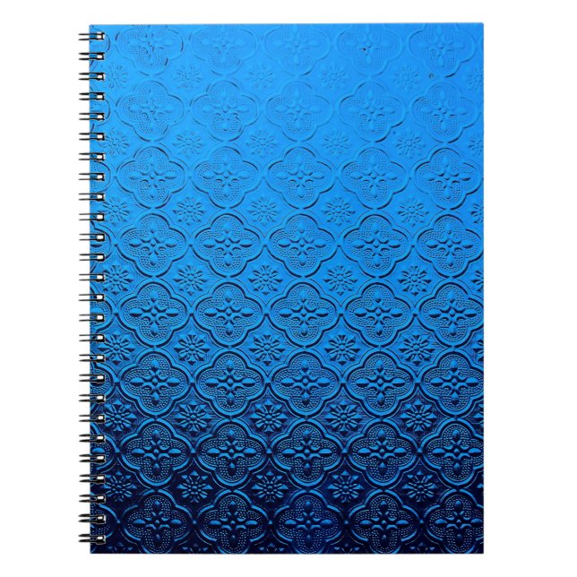 Carnet arrière - plan bleu (Devant)