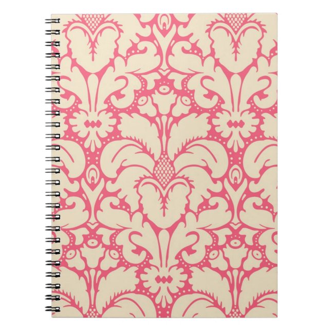 Carnet arrière - plan damassé de style baroque 2 (Devant)