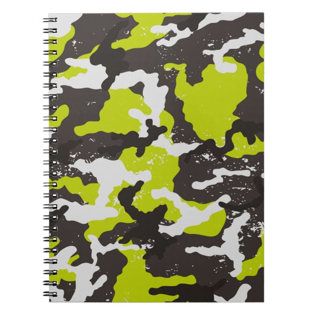 Carnet Arrière - plan de camouflage sans couture. Camoufl (Devant)