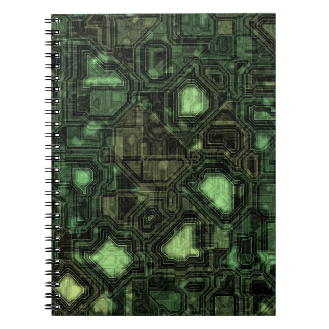 Carnet Arrière - plan de circuit d'ordinateur (Devant)