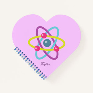 Carnet Arrière - plan de lavande Atom coloré