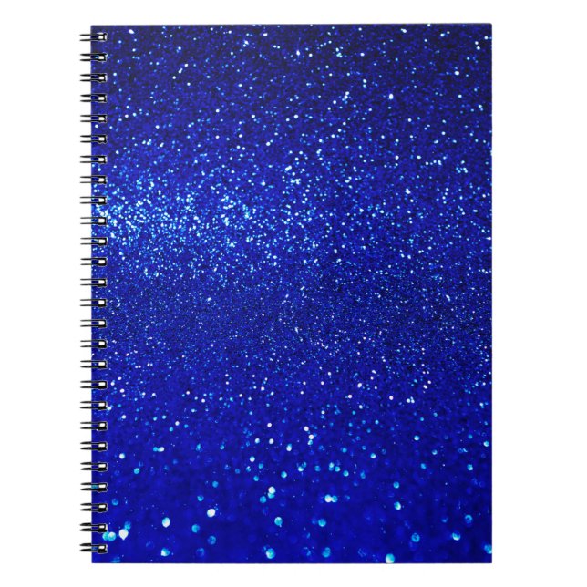 Carnet arrière - plan de parties scintillant bleu brillan (Devant)