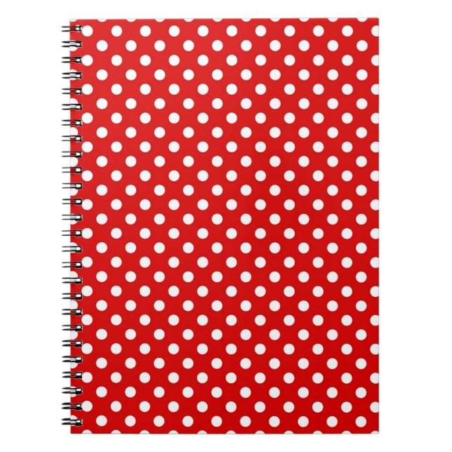 Carnet Arrière - plan de point de polka (Devant)