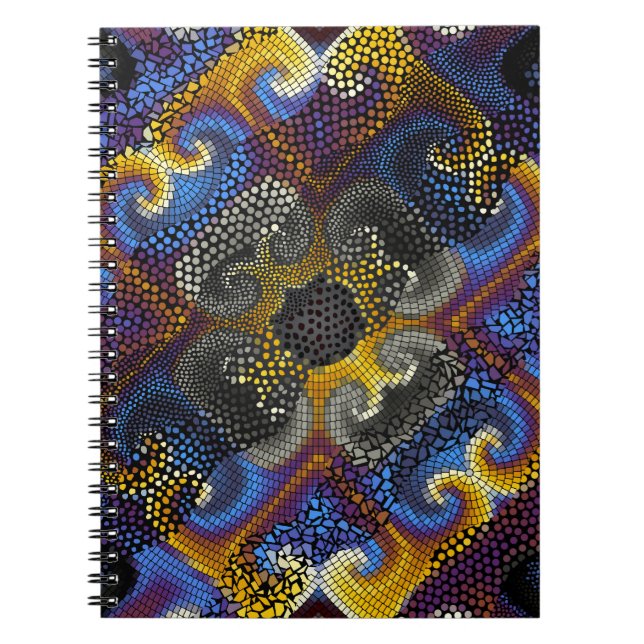 Carnet Arrière - plan de texture sans soudure. Vagues d'o (Devant)