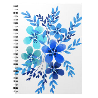 Carnet Arrière-plan du bloc-notes spirale aquarelle coule