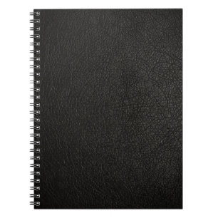 Carnet Arrière - plan en cuir noir de texture