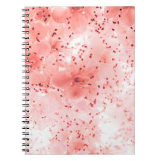 Carnet Arrière-plan fleuri Abstrait de fleurs roses
