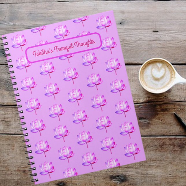 Carnet Arrière - plan Lotus Flowers Lavender (Créateur téléchargé)
