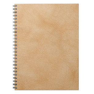 Carnet Arrière - plan marron clair, texture cuir.