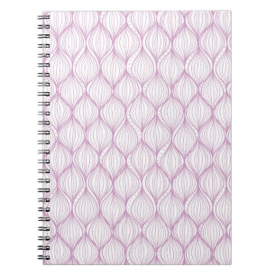 Carnet arrière - plan motif de bandes d'ogee pourpre