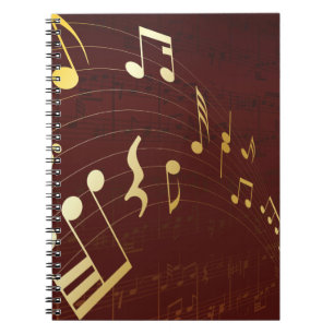 Carnet Arrière - plan Musical Notes