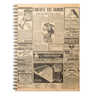 Carnet Arrière - plan papier usagé. Pages de vieux jour