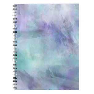 Carnet Arrière - plan pourpre bleu en pastel d'aquarelle