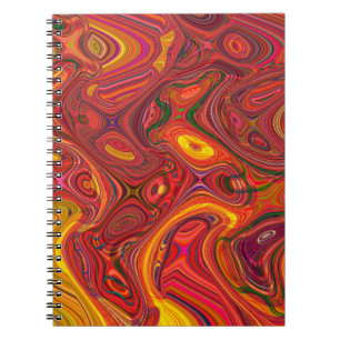 Carnet Arrière - plan psychédélique coloré en interweavi